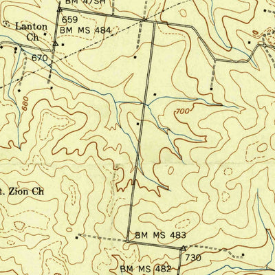 United States Geological Survey Carters Creek, TN (1941, 24000-Scale) digital map