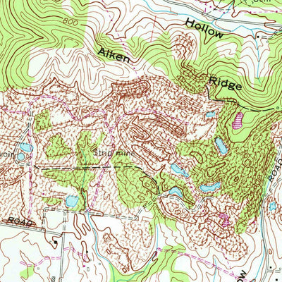 United States Geological Survey Carters Creek, TN (1965, 24000-Scale) digital map