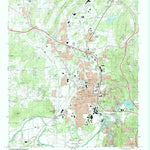 United States Geological Survey Cartersville, GA (1992, 24000-Scale) digital map