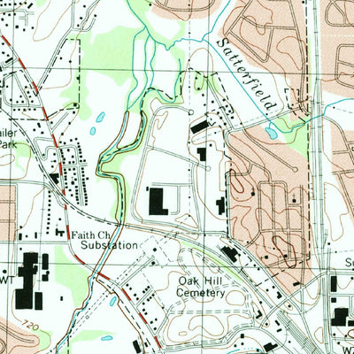 United States Geological Survey Cartersville, GA (1992, 24000-Scale) digital map