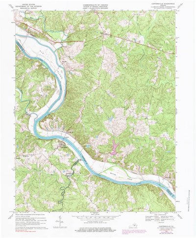 United States Geological Survey Cartersville, VA (1969, 24000-Scale) digital map