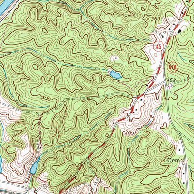 United States Geological Survey Cartersville, VA (1969, 24000-Scale) digital map