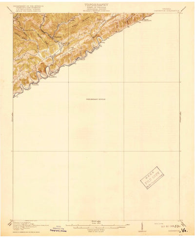 United States Geological Survey Carterton, VA (1918, 62500-Scale) digital map