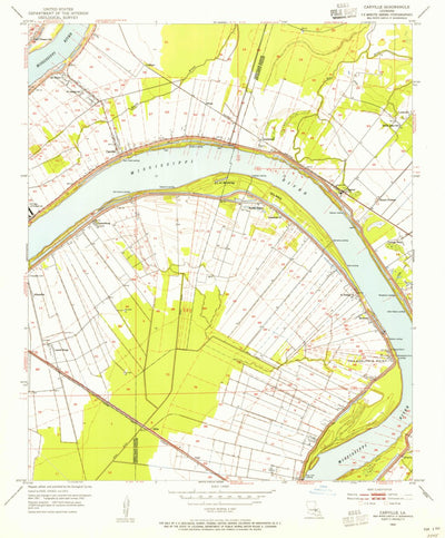 United States Geological Survey Carterville, LA (1953, 24000-Scale) digital map
