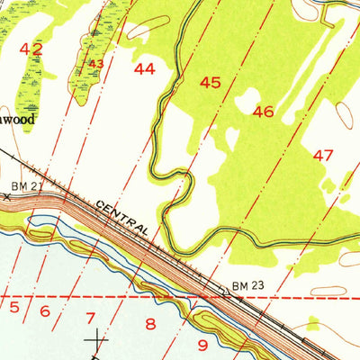 United States Geological Survey Carterville, LA (1953, 24000-Scale) digital map