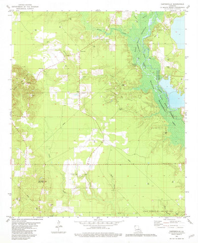 United States Geological Survey Carterville, LA (1981, 24000-Scale) digital map