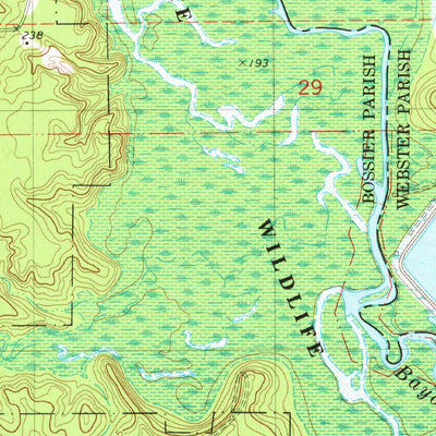 United States Geological Survey Carterville, LA (1981, 24000-Scale) digital map