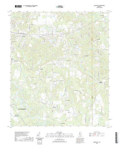 United States Geological Survey Carterville, MS (2020, 24000-Scale) digital map