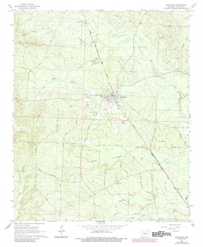 United States Geological Survey Carthage, AR (1965, 24000-Scale) digital map