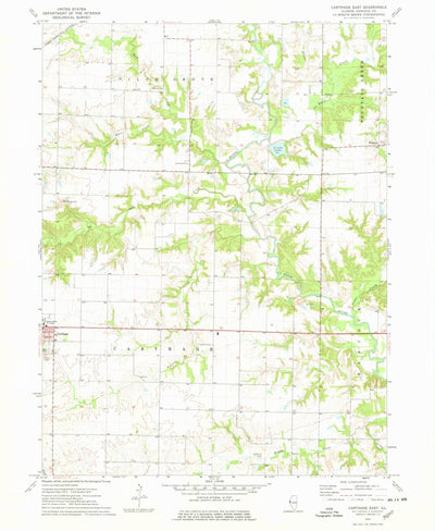 United States Geological Survey Carthage East, IL (1974, 24000-Scale) digital map