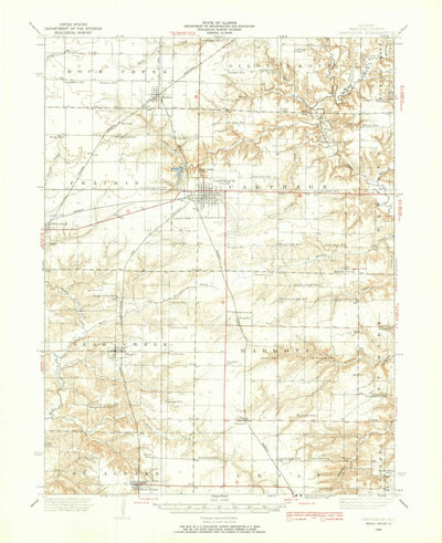 United States Geological Survey Carthage, IL (1933, 62500-Scale) digital map