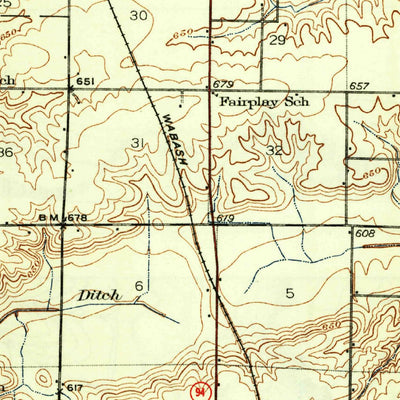 United States Geological Survey Carthage, IL (1937, 62500-Scale) digital map
