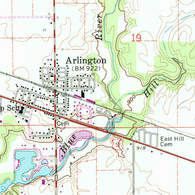 United States Geological Survey Carthage, IN (1960, 24000-Scale) digital map