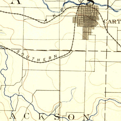 United States Geological Survey Carthage, MO (1886, 125000-Scale) digital map