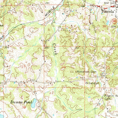 United States Geological Survey Carthage, MS (1961, 62500-Scale) digital map