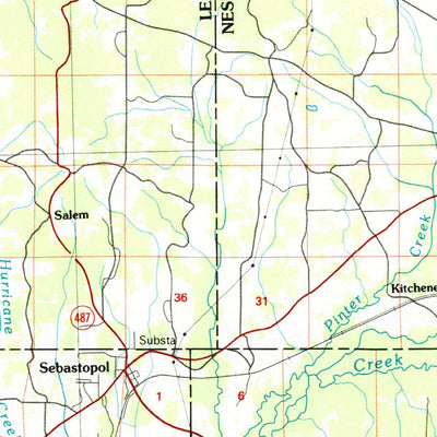 United States Geological Survey Carthage, MS (1984, 100000-Scale) digital map