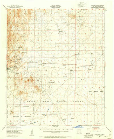 United States Geological Survey Carthage, NM (1948, 62500-Scale) digital map