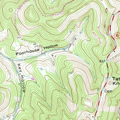 United States Geological Survey Carthage, TN (1968, 24000-Scale) digital map