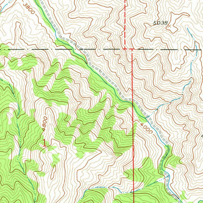 United States Geological Survey Cartwright Canyon, ID (1957, 24000-Scale) digital map