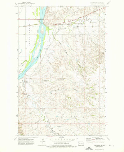 United States Geological Survey Cartwright, ND (1972, 24000-Scale) digital map