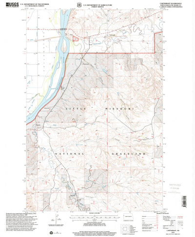United States Geological Survey Cartwright, ND (1997, 24000-Scale) digital map