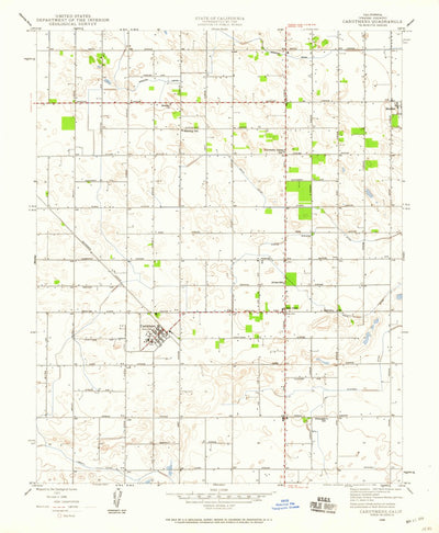 United States Geological Survey Caruthers, CA (1946, 24000-Scale) digital map