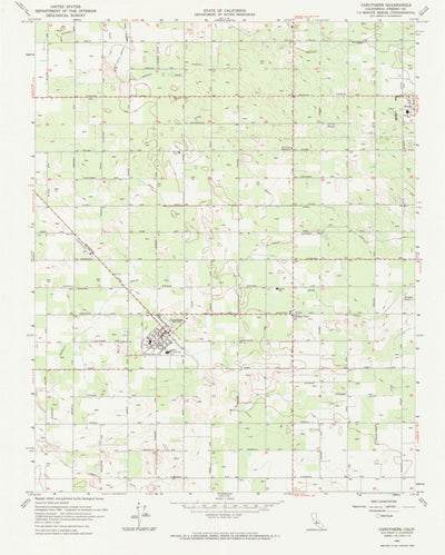 United States Geological Survey Caruthers, CA (1963, 24000-Scale) digital map