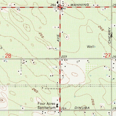 United States Geological Survey Caruthers, CA (1963, 24000-Scale) digital map
