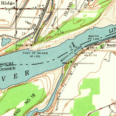 United States Geological Survey Caruthersville, MO-TN-AR (1957, 62500-Scale) digital map