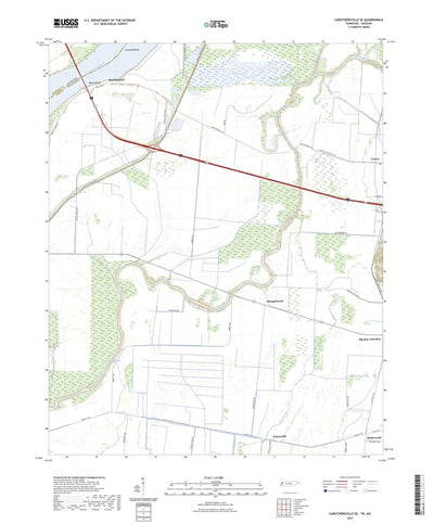 United States Geological Survey Caruthersville SE, TN (2022, 24000-Scale) digital map