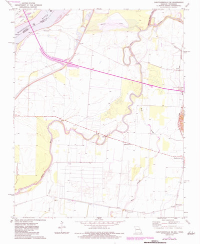 United States Geological Survey Caruthersville SE, TN-MO (1971, 24000-Scale) digital map