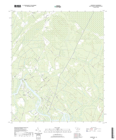 United States Geological Survey Carvers Bay, SC (2020, 24000-Scale) digital map