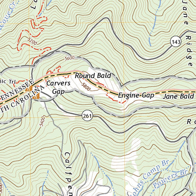 United States Geological Survey Carvers Gap, NC (2022, 24000-Scale) digital map