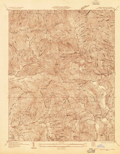 United States Geological Survey Carvers Gap, NC-TN (1934, 24000-Scale) digital map