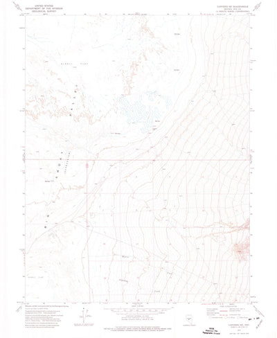 United States Geological Survey Carvers NE, NV (1971, 24000-Scale) digital map