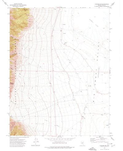 United States Geological Survey Carvers NW, NV (1971, 24000-Scale) digital map