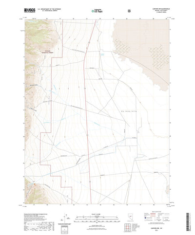 United States Geological Survey Carvers NW, NV (2021, 24000-Scale) digital map