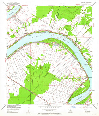 United States Geological Survey Carville, LA (1953, 24000-Scale) digital map