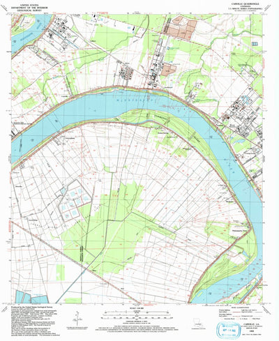 United States Geological Survey Carville, LA (1992, 24000-Scale) digital map