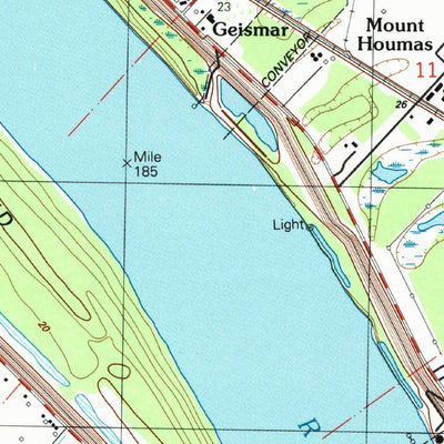 United States Geological Survey Carville, LA (1992, 24000-Scale) digital map