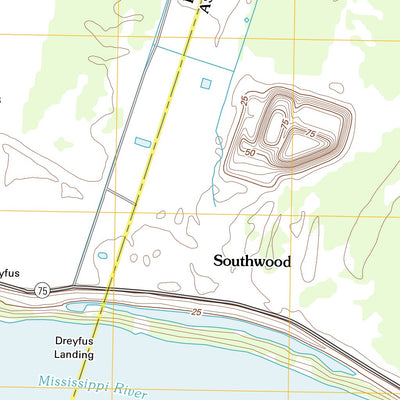 United States Geological Survey Carville, LA (2012, 24000-Scale) digital map