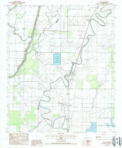 United States Geological Survey Cary, MS (1988, 24000-Scale) digital map