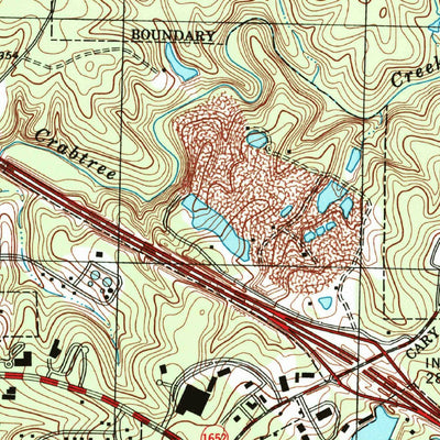 United States Geological Survey Cary, NC (1993, 24000-Scale) digital map