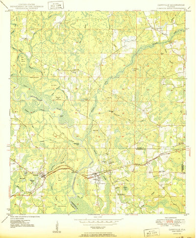 United States Geological Survey Caryville, FL (1950, 24000-Scale) digital map