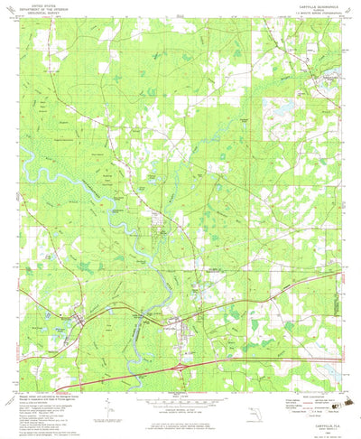 United States Geological Survey Caryville, FL (1982, 24000-Scale) digital map