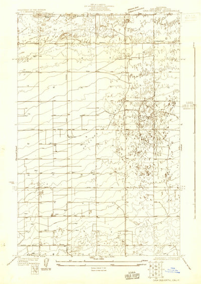 United States Geological Survey Casa Desierta, CA (1930, 24000-Scale) digital map