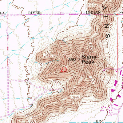 United States Geological Survey Casa Grande East, AZ (1965, 24000-Scale) digital map