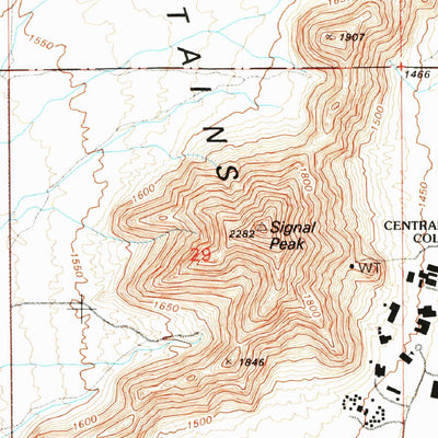 United States Geological Survey Casa Grande East, AZ (1992, 24000-Scale) digital map