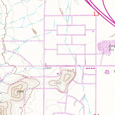 United States Geological Survey Casa Grande Mountains, AZ (1965, 24000-Scale) digital map