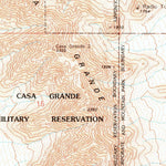 United States Geological Survey Casa Grande Mountains, AZ (1992, 24000-Scale) digital map